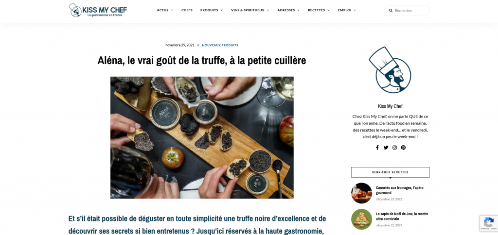 Aléna-truffe - Kiss My Chef